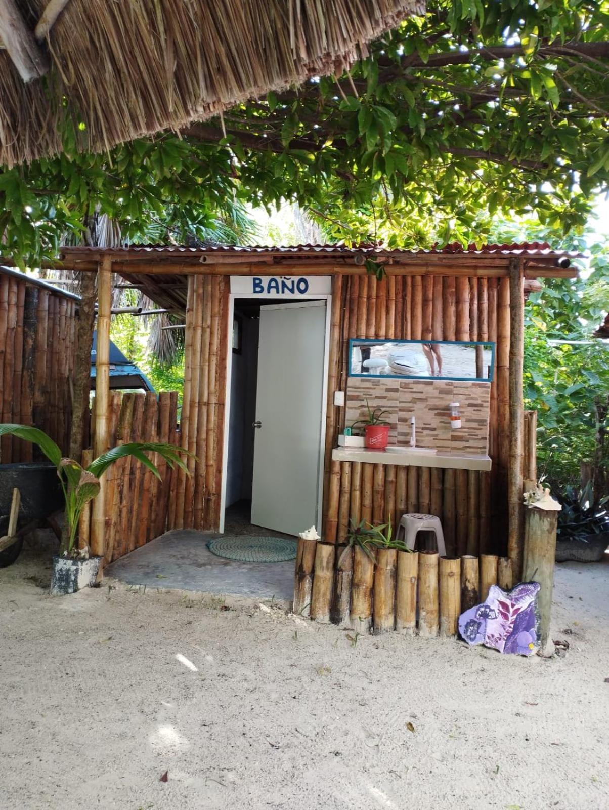 Lunazul Eco-Cabana Frente Al Mar Mahahual Kültér fotó