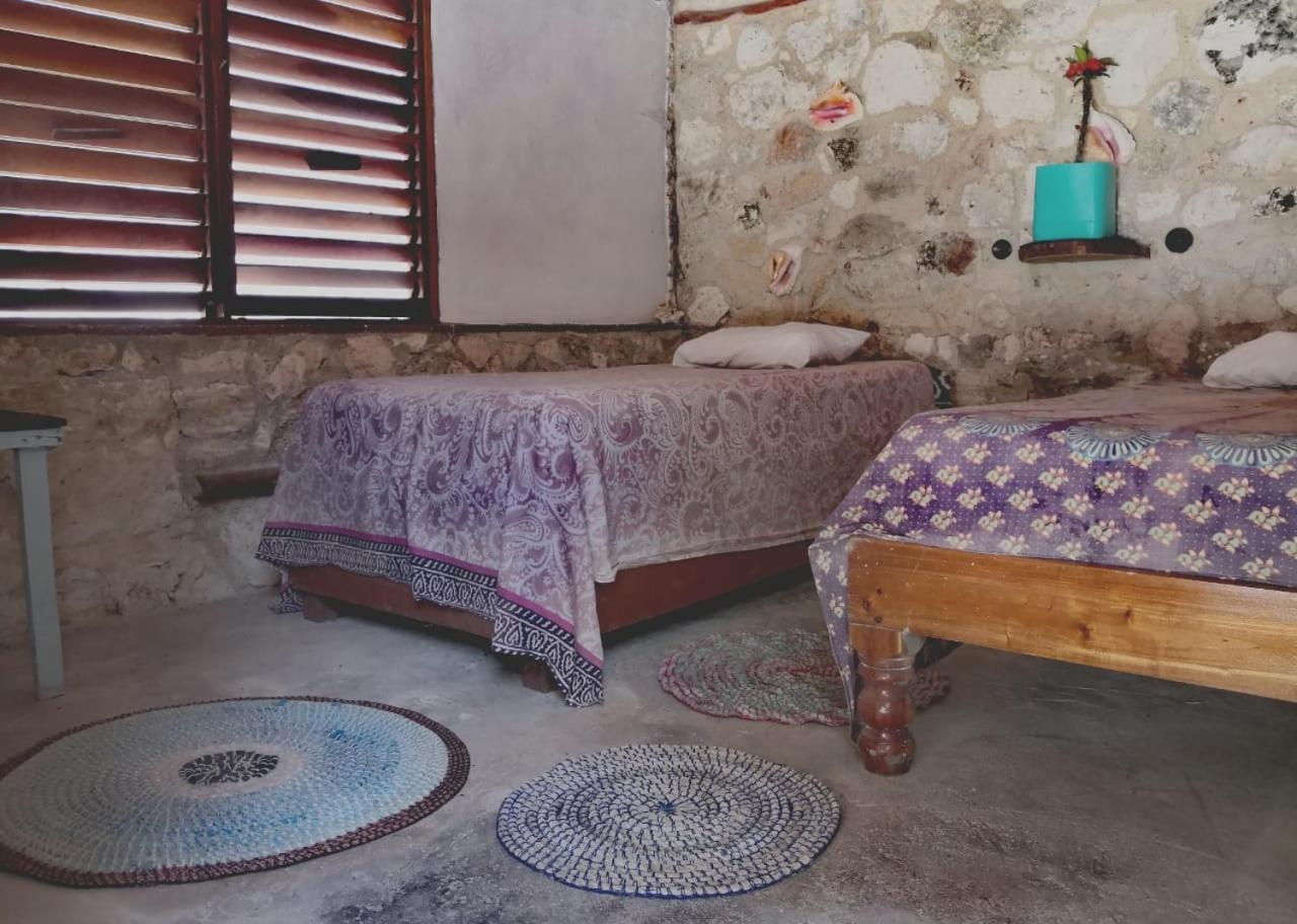 Lunazul Eco-Cabana Frente Al Mar Mahahual Kültér fotó