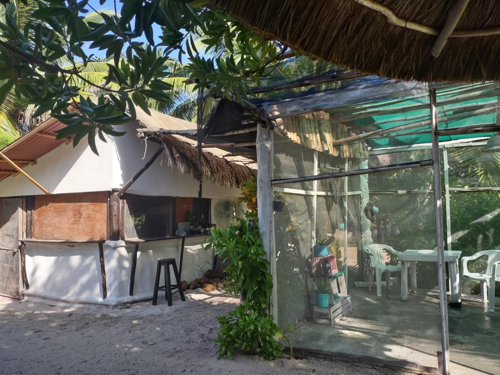 Lunazul Eco-Cabana Frente Al Mar Mahahual Kültér fotó
