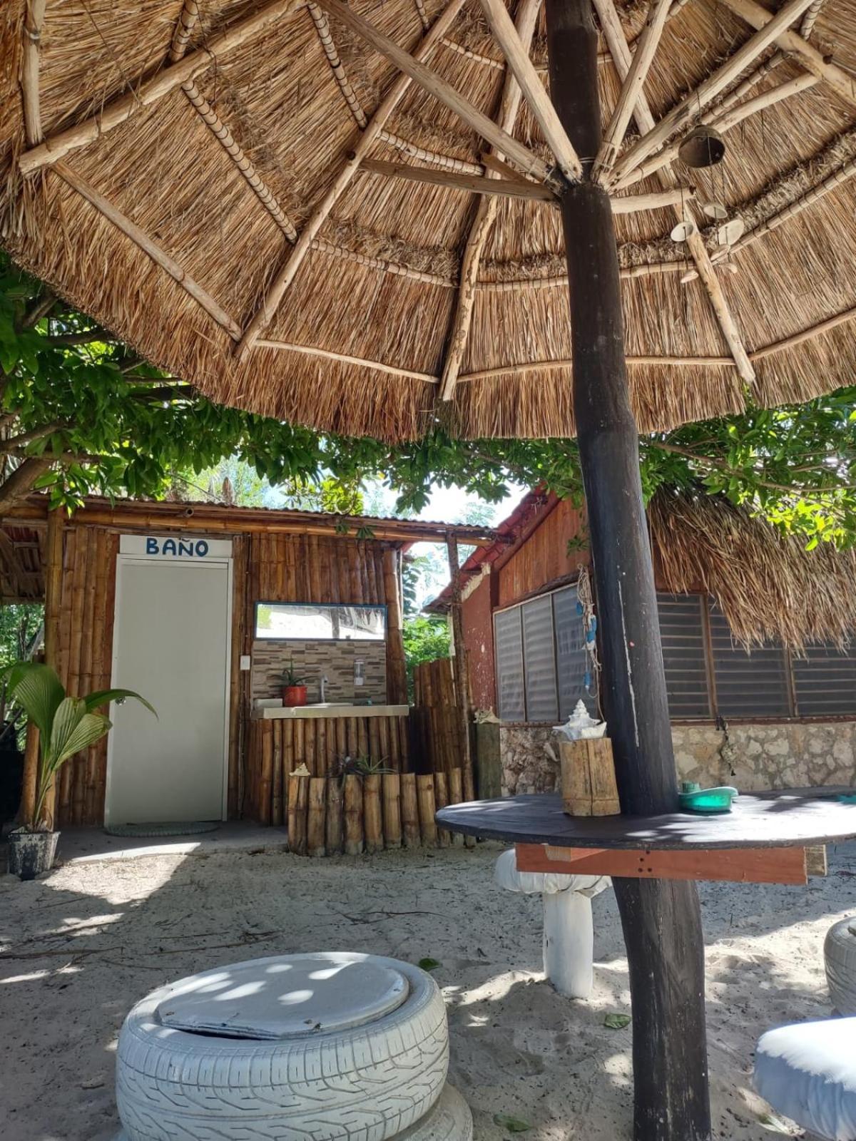 Lunazul Eco-Cabana Frente Al Mar Mahahual Kültér fotó